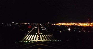 night time landing